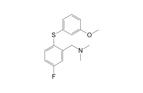 1-[5-fluoranyl-2-(3-methoxyphenyl)sulfanyl-phenyl]-N,N-dimethyl-methanamine