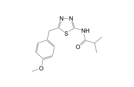 N-[5-(4-methoxybenzyl)-1,3,4-thiadiazol-2-yl]-2-methylpropanamide