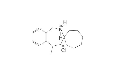 5-methyl-1,2,4,5-tetrahydrospiro[benzo[c]azepine-3,1'-cycloheptan]-2-ium chloride
