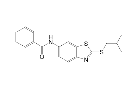 N-[2-(isobutylsulfanyl)-1,3-benzothiazol-6-yl]benzamide