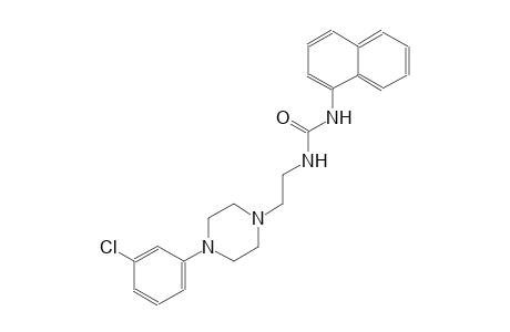 urea, N-[2-[4-(3-chlorophenyl)-1-piperazinyl]ethyl]-N'-(1-naphthalenyl)-