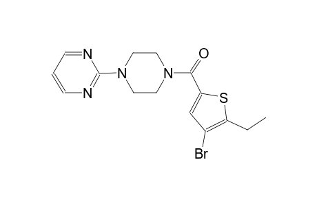 2-{4-[(4-bromo-5-ethyl-2-thienyl)carbonyl]-1-piperazinyl}pyrimidine