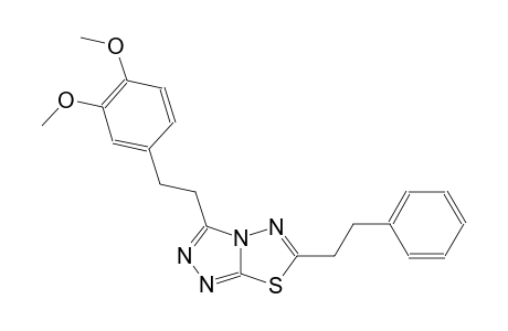 [1,2,4]triazolo[3,4-b][1,3,4]thiadiazole, 3-[2-(3,4-dimethoxyphenyl)ethyl]-6-(2-phenylethyl)-