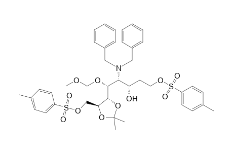 (3S,4R,5R,6S,7S)-1,8-Bis[(p-toluenesulfonyl)oxy]-4-(dibenzylamino)-6,7-(isopropylidenedioxy)-5-(methoxymethoxy)octane