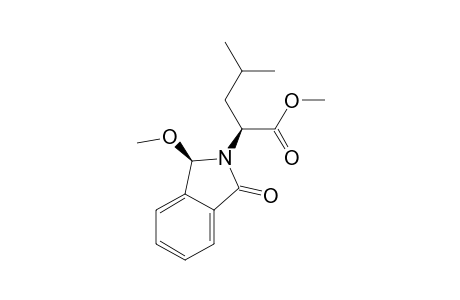 Methyl (2S,3'R)-2-(2,3-dihydro-3-methoxy-1-oxo-1H-isoindol-2-yl)-4-methyl-pentanoate