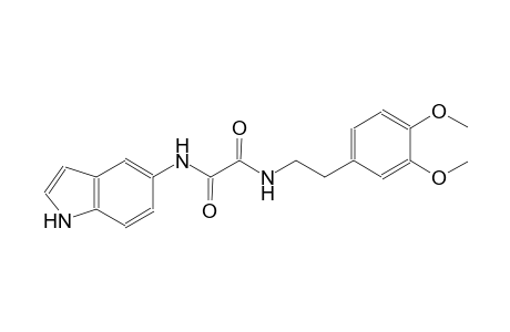 ethanediamide, N~1~-[2-(3,4-dimethoxyphenyl)ethyl]-N~2~-(1H-indol-5-yl)-