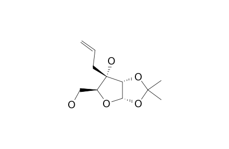 3-C-Allyl-1,2-O-isopropylidene-.alpha.,D-ribo-furanose
