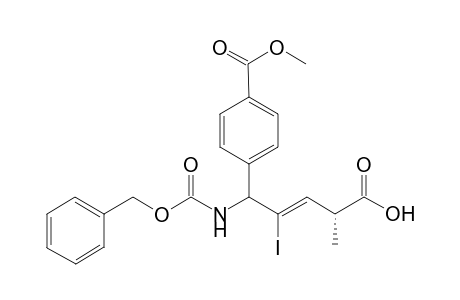 [(1SR)-Benzyloxycarbonylamino-(4R)-carboxy-2-iodopent-(2Z)-enyl]benzoic acid methyl ester