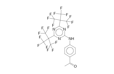 1-[4-((4,6-Bis[2,2,2-trifluoro-1,1-bis(trifluoromethyl)ethyl]-1,3,5-triazin-2-yl)amino)phenyl]ethanone