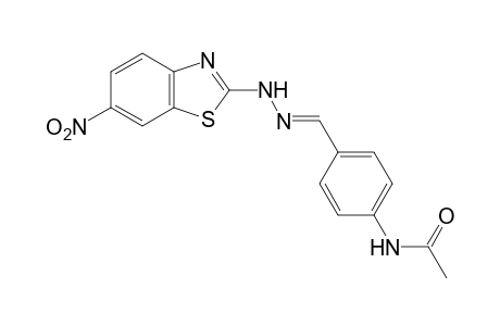 4'-formylacetanilide, 4'-[(6-nitro-2-benzothiazolyl)hydrazone]