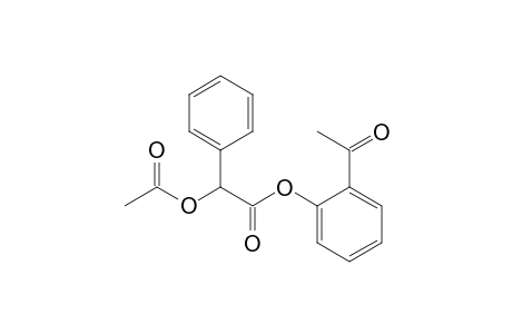 (+-)-Acetoxyphenylacetic acid 2-acetylphenyl ester