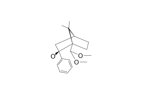 1-DIMETHOXYMETHYL-7,7-DIMETHYL-2-PHENYLBICYCLO-[2.2.1]-HEPTAN-2-OL