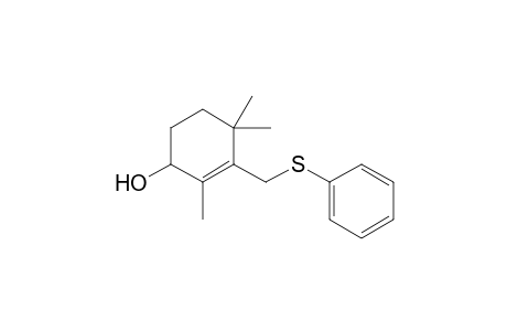 2,4,4-trimethyl-3-(phenylsulfanylmethyl)cyclohex-2-en-1-ol