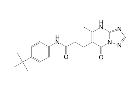 [1,2,4]triazolo[1,5-a]pyrimidine-6-propanamide, N-[4-(1,1-dimethylethyl)phenyl]-4,7-dihydro-5-methyl-7-oxo-