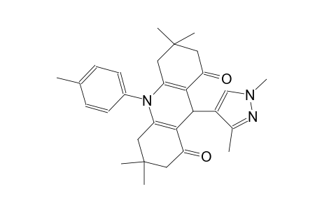 9-(1,3-dimethyl-1H-pyrazol-4-yl)-3,3,6,6-tetramethyl-10-(4-methylphenyl)-3,4,6,7,9,10-hexahydro-1,8(2H,5H)-acridinedione