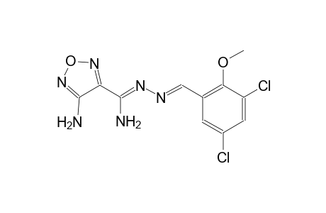 1,2,5-oxadiazole-3-carbohydrazonamide, 4-amino-N'-[(E)-(3,5-dichloro-2-methoxyphenyl)methylidene]-