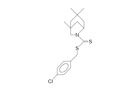 6-(4-Chloro-benzylthiothiocarbonyl)-1,3,3-trimethyl-6-aza-bicyclo(3.2.1)octane