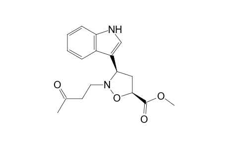 (3R*,5S*)-3-(Indol-3-yl)-5-methoxycarbonyl-2-(2-oxobut-4-yl)isoxazolidine