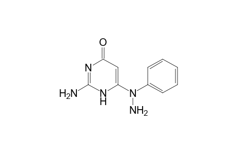 4(1H)-Pyrimidinone, 2-amino-6-(1-phenylhydrazino)-