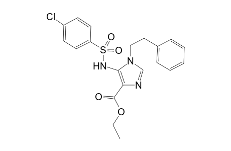5-(4-Chlorophenylsulfonylamino)-1-(2-phenylethyl)-1H-imidazole-4-carboxylic acid ethylester