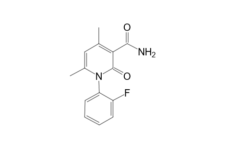 1-(2-Fluorophenyl)-4,6-dimethyl-2-oxo-1,2-dihydro-3-pyridinecarboxamide