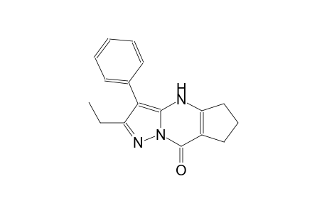 8H-cyclopenta[d]pyrazolo[1,5-a]pyrimidin-8-one, 2-ethyl-4,5,6,7-tetrahydro-3-phenyl-