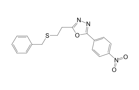 2-[2-(Benzylsulfanyl)ethyl]-5-(4-nitrophenyl)-1,3,4-oxadiazole