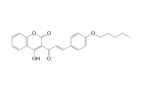 4-hydroxy-3-{(2E)-3-[4-(pentyloxy)phenyl]-2-propenoyl}-2H-chromen-2-one