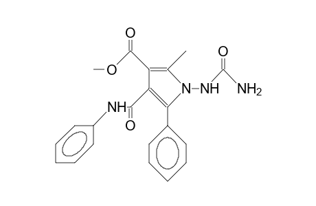 3-Methoxycarbonyl-2-methyl-5-phenyl-4-phenylcarbamoyl-1-ureido-pyrrole