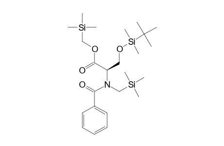 (Trimethylsilyl)methyl N-[(Trimethylsilyl)methyl]-N-benzoyl-O-(tert-butyldimethylsilyl)serinate