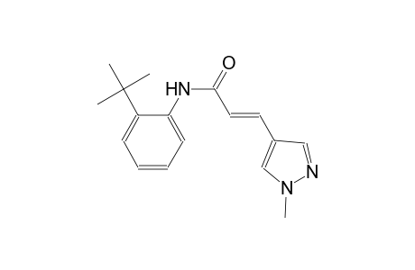 (2E)-N-(2-tert-butylphenyl)-3-(1-methyl-1H-pyrazol-4-yl)-2-propenamide