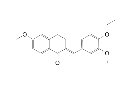 (2E)-2-(4-ethoxy-3-methoxybenzylidene)-6-methoxy-3,4-dihydro-1(2H)-naphthalenone