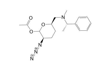1-O-Acetyl-2-azido-2,3,4,6-tetradeoxy-6-{methyl-[(1S)-phenylethyl]amino}-L-threo-hexopyranose