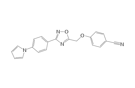 4-({3-[4-(1H-pyrrol-1-yl)phenyl]-1,2,4-oxadiazol-5-yl}methoxy)benzonitrile