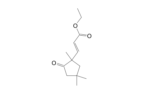Ethyl-3-(1',4',4'-trimethyl-2'-oxo-cyclopentyl)-propenoate