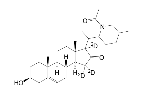 (22S,25R)-22,26-acetylepimino-3.beta.-hydroxy(15,15,17.alpha.-2H3)cholest-5-en-16-one