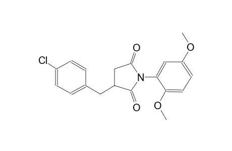 2,5-pyrrolidinedione, 3-[(4-chlorophenyl)methyl]-1-(2,5-dimethoxyphenyl)-