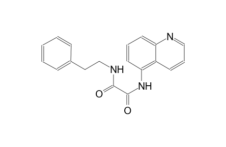 N~1~-(2-phenylethyl)-N~2~-(5-quinolinyl)ethanediamide