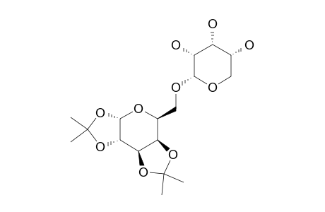 6-0-(ALPHA-D-RIBOPYRANOSYL)-1,2:3,4-DI-O-ISOPROPYLIDEN-ALPHA-D-GALACTOPYRANOSE