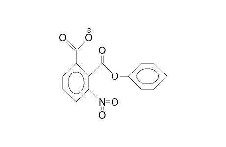 3-Nitro-2-phenoxycarbonyl-benzoic acid, anion