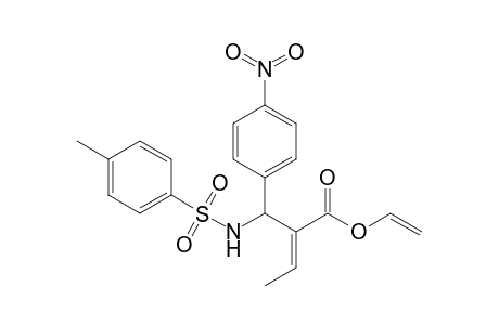 (E)-2-[(4-Nitrophenyl)(toluene-4-sulfonylamino)methyl]but-2-enoic acid vinyl ester