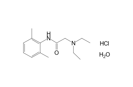 Lidocaine hydrochloride monohydrate