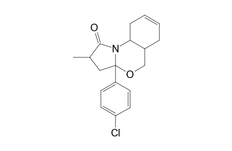CIS-FUSED-2-METHYL-3A-(4-CHLOROPHENYL)-1,2,3,3A,5A,6,9,9A-OCTAHYDRO-5H-PYRROLO-[1,2-A]-[3,1]-BENZOXAZIN-1-ONE