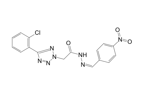 2-[5-(2-chlorophenyl)-1,2,3,4-tetrazol-2-yl]-N-[(Z)-(4-nitrophenyl)methylideneamino]ethanamide