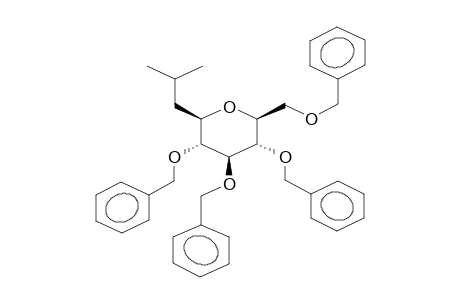 BETA-1,5-ANHYDRO-1-C-ISOBUTYL-2,3,4,6-TETRA-O-BENZYL-D-GLUCITOL