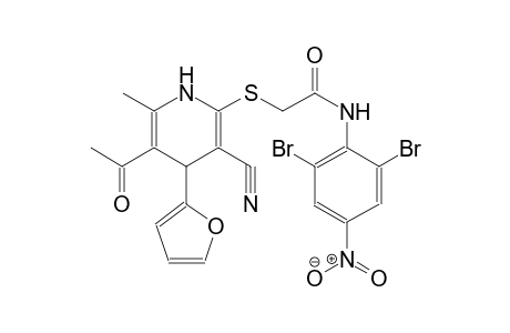 acetamide, 2-[[5-acetyl-3-cyano-4-(2-furanyl)-1,4-dihydro-6-methyl-2-pyridinyl]thio]-N-(2,6-dibromo-4-nitrophenyl)-