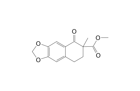 Methyl naphtho[2,3-d]-(1,3)-dioxole-5,6,7,8-tetrahydro-5-oxo-6-methyl-6-carboxylate