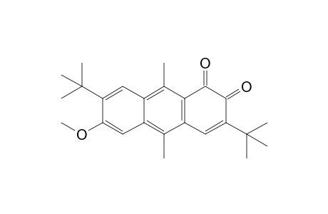 3,7-Ditert-butyl-6-methoxy-9,10-dimethyl-anthracene-1,2-dione