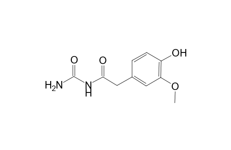 Benzeneacetamide, N-(aminocarbonyl)-4-hydroxy-3-methoxy-