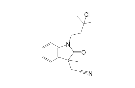 [1-(3-Chloro-3-methylbutyl)-3-methyl-2-oxo-2,3-dihydro-1H-indol-3-yl]acetonitrile
